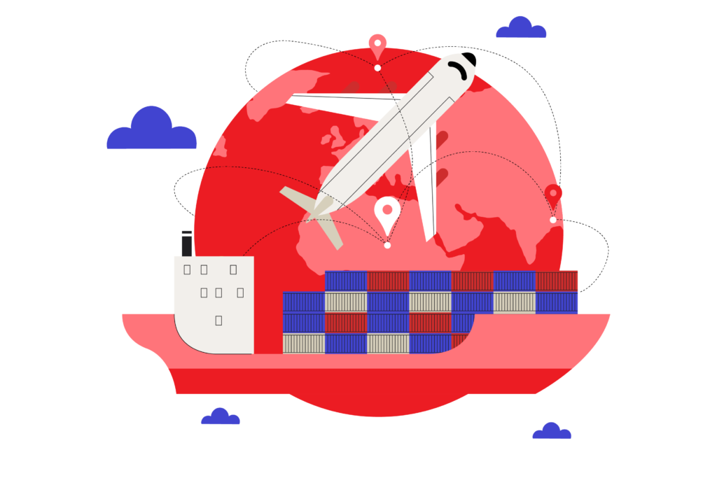 Environmental Impacts of Sea Freight vs. Air Freight